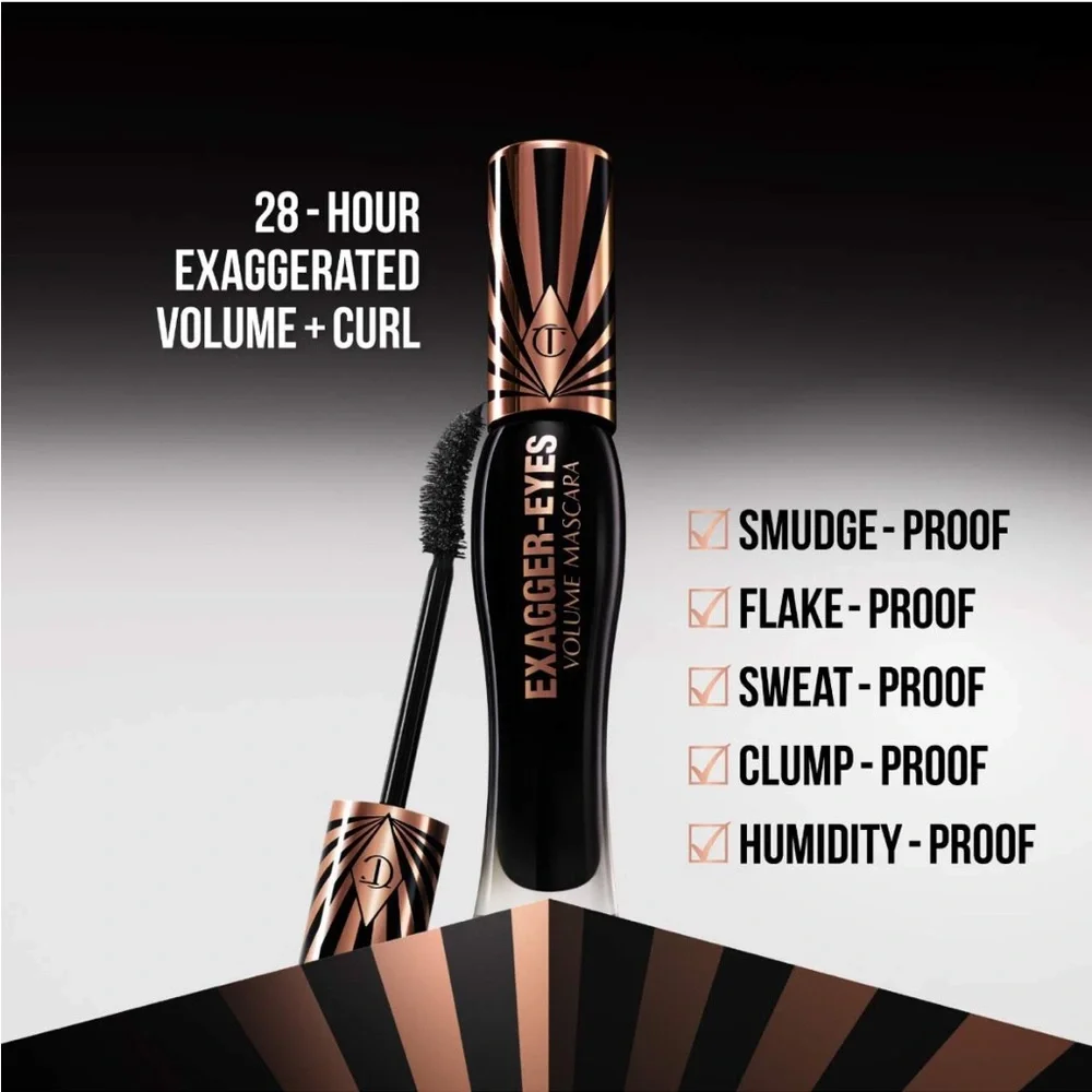 4/$30 Sale Charlotte Tilbury✨Exagger-Eyes Volumizing Curling Mascara Sample NWOB